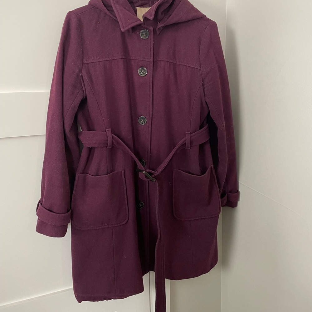 Banana Republic - Plum Peacoat